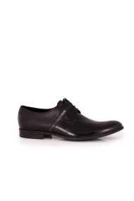 Male black leather shoes CP-5244