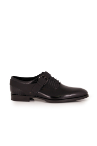 Male black leather shoes CP-5408