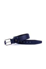 Male belt blue leather BD-4034