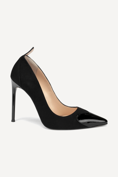 Ladies suede and patent leather shoes ADL-273-24