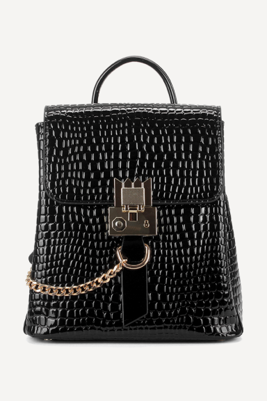 Eco patent leather backpack DS-6228