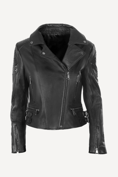 Ladies leather jacket MF-10126
