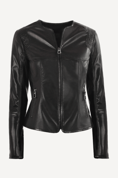 Ladies leather jacket MF-4975