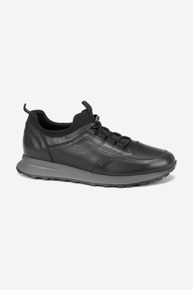 Mens leather and stretch sports shoes MGZ-130-3087