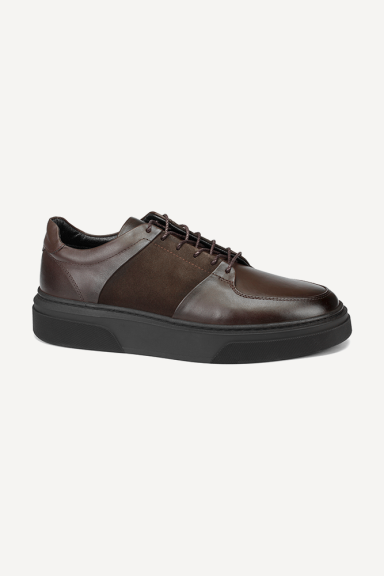 Mens leather and suede sports shoes MGZ-400-002