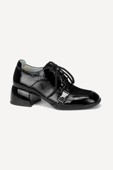 Ladies patent leather and suede shoes MGZ-90-6019