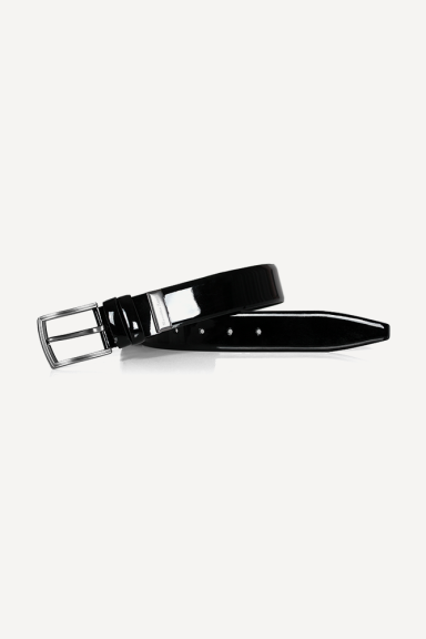 Men's patent leather belt PL-000292