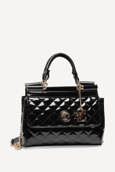 Ladies eco patent leather handbag YZ-4556