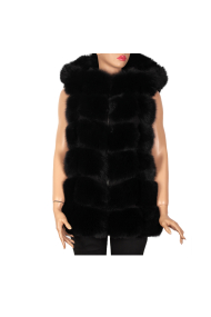 Дамски елек от естествена кожа CK-0116/1-MDN