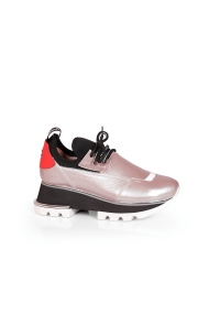 Дамски спортни обувки от естествена кожа и стреч ILV-2052/1