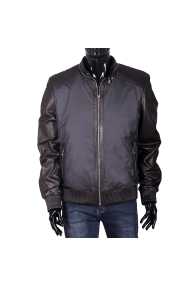 Мъжко яке от естествена кожа и текстил EZ-7606
