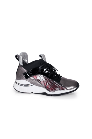 Дамски спортни обувки от естествена кожа и лак ILV-2210