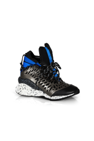 Дамски спортни обувки от естествена кожа и лак ILV-3052