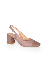 Дамски сандали от естествена кожа и лак ILV-4521