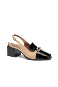 Дамски сандали от естествена кожа и лак ADL-011-22