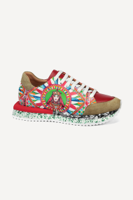 Кожени спортни обувки с принт ADL-1758