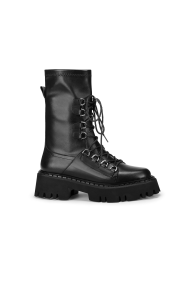 Дамски боти от естествена кожа и стреч ADL-218-23