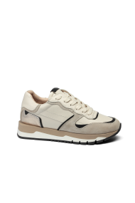 Дамски спортни обувки от естествена кожа и велур ALP-0223