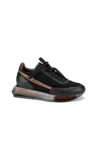 Дамски спортни обувки от естествена кожа и велур ALP-21010