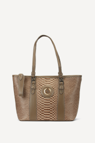 Чанта от еко кожа DS-6297-визон