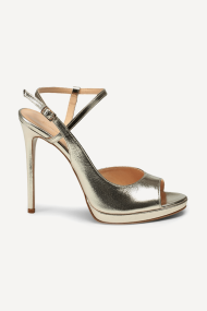 Кожени сандали с висок ток и платформа DV-45-09