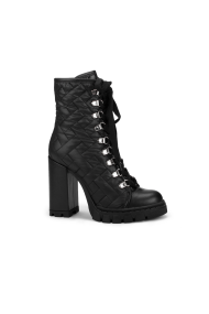 Дамски боти от естествена кожа и текстил DV-813-14-1