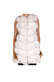 Дамски елек от естествена кожа CK-0116-MDN