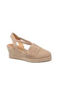 Дамски еспадрили от естествена кожа и текстил GF-M-104