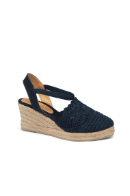 Дамски еспадрили от естествена кожа и текстил GF-M-104