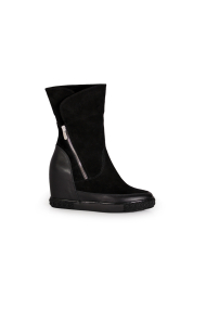 Дамски боти от естествен велур и кожа H1-16-289