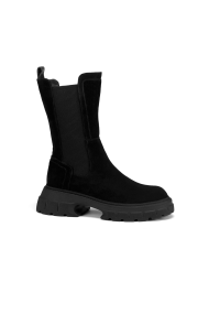 Дамски боти от естествен велур и кожа ILV-00001