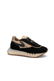 Дамски спортни обувки от естествена кожа и велур ILV-0079