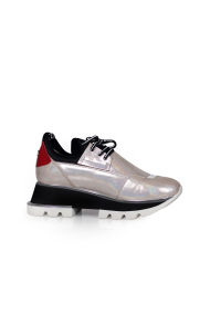 Дамски спортни обувки от естествена кожа и стреч ILV-2052