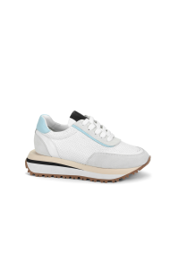 Дамски спортни обувки от естествена кожа и велур ILV-2174