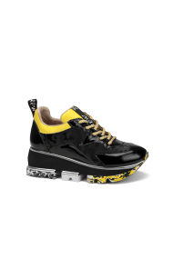 Дамски спортни обувки от естествена кожа и лак ILV-2855