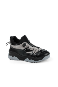 Дамски спортни обувки от естествена кожа и велур ILV-3000