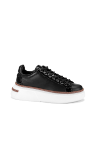 Дамски спортни обувки от естествена кожа и лак ILV-8048/1