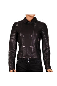 Дамско яке от естествена кожа ING-1837