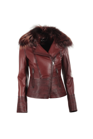 Дамско яке от естествена кожа PM-2487