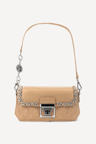 Чанта от еко кожа KB-20137-бежов