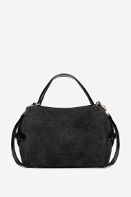 Чанта от естествен велур и еко кожа KB-27082-черен