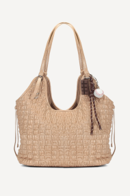 Чанта от еко кожа KB-27089-бежов