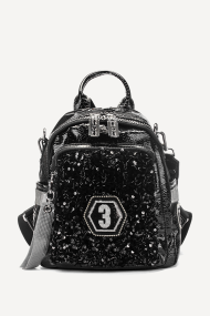 Раница от еко лак с пайети KB-27107