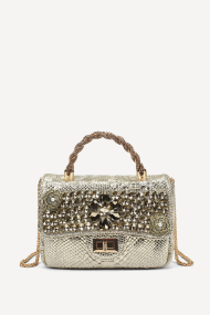 Чанта от еко кожа KB-27186-златист