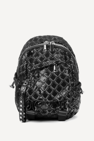 Раница от текстил и пайети KB-27193-черен