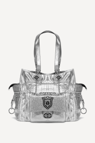 Чанта от еко кожа KB-27284-сребрист