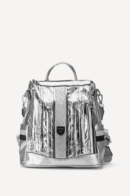 Раница от еко кожа KB-27285-сребрист