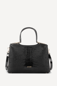 Чанта от еко лак KB-7249-черен