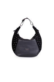 Дамска чанта от естествена кожа и велур MC-4372