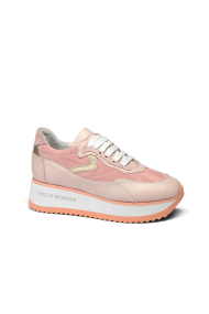 Дамски спортни обувки от естествена кожа и текстил MGZ-05-451